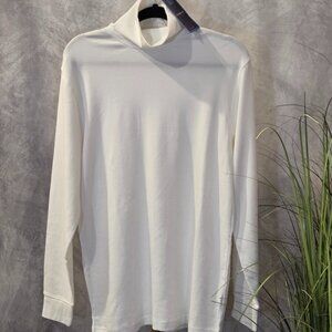 Men's Croft & Barrow White Turtleneck Size Medium NWT